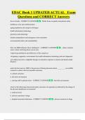 EDAC Book 1 UPDATED ACTUAL   Exam  Questions and CORRECT Answers 