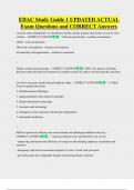 EDAC Study Guide 1 UPDATED ACTUAL    Exam Questions and CORRECT Answers 