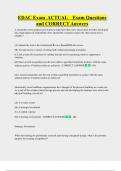 EDAC Exam  ACTUAL    Exam Questions  and CORRECT Answers 