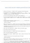 MESA- INITIAL SECURITY PRIMER QUESTIONS AND CORRECT ANSWERS