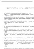 SECURITY PRIMER AND SSI STUDY GUIDE WITH CORRECT ANSWERS