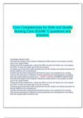 Core Competencies for Safe and Quality Nursing Care &lpar;EXAM 1&rpar; questions and answers&period;