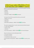 CSSLP Exam Guide UPDATED ACTUAL   Exam Questions and CORRECT Answers