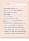 HazMat Endorsement Exam Questions and Answers &vert; 2025 Update &vert; 100&percnt; Correct