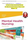 TEST BANK For Neeb's Mental Health Nursing&comma; 6th Edition By Linda M&period; Gorman&comma; Robynn Anwar&comma; Verified Chapters 1 - 22&comma; Complete Newest Version