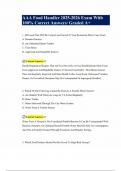 AAA Food Handler 2025-2026 Exam &lpar;Q160&rpar;  With 100&percnt; Correct Answers&sol; Graded A&plus;
