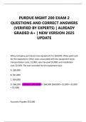 PURDUE MGMT 200 EXAM 2 QUESTIONS AND CORRECT ANSWERS &lpar;VERIFIED BY EXPERTS&rpar; &vert; ALREADY GRADED A&plus; &vert; NEW VERSION 2025 UPDATE