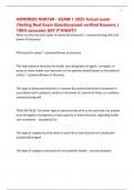 HONDROS NUR160 - EXAM 1 2025 Actual exam &lpar;Testing Real Exam Questions&rpar;and verified Answers &lpar; 100&percnt; accurate&rpar; GET IT RIGHT&excl;&excl;