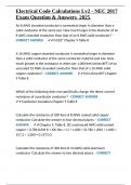 Electrical Code Calculations Lv2 - NEC 2017 Exam Question & Answers 2025&period;docx