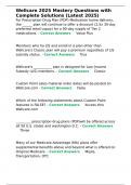 Wellcare 2025 Mastery Questions with Complete Solutions &lpar;Latest 2025&rpar;&period;