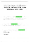 303 NC POST LICENSING EXAM QUESTIONS AND CORRECT ANSWERS &vert; LATEST EDITION 2025&vert;GUARANDTEED PASSS&excl;&excl;