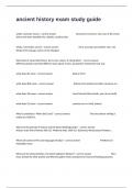 ancient history exam study guide with questions and accurate answers success guaranteed pass&period;