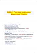 DEVOPS Foundation questions and answers latest top score