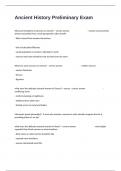 Ancient History Preliminary Exam Prep Questions And Answers All Correct&period;