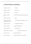 Ancient History vocabulary exam solutions guaranteed success graded a&plus;&period;