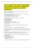 BA 300 EXAM TEST BANK QUESTIONS AND CORRECT DETAILED ANSWERS &lpar;VERIFIED ANSWERS&rpar; &vert;ALREADY GRADED A&plus;