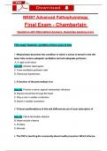 NR 507 Advanced Pathophysiology Final Exam Questions &lpar;Latest 2025 &sol; 2026&rpar; with Verified Rationalized &lpar;A&plus; Guarantee&rpar; &ndash; Chamberlain