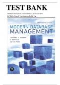 TEST BANK MODERN DATABASE MANAGEMENT&comma; 13TH EDITION Jeff Hoffer&comma; Ramesh Venkataraman&comma; Heikki Topi