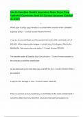 North Carolina Health Insurance State Exam Prep Updated Questions And All Correct Answers Graded A&plus;2025