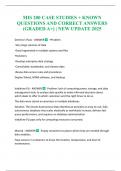 MIS 200 CASE STUDIES &plus; KNOWN QUESTIONS AND CORRECT ANSWERS &lpar;GRADED A&plus;&rpar; &vert; NEW UPDATE 2025