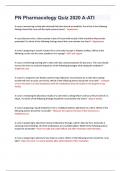 PN Pharmacology Quiz&semi; A-ATI with complete answers latest update 2024 - 2025&period;
