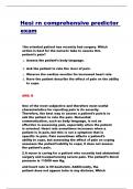 Hesi rn comprehensive predictor exam &lpar;Latest 2025 &sol; 2026 &rpar; Actual Questions and Answers 100&percnt; Correct