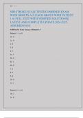 NIH STROKE SCALE TEST&vert;&vert; COMBINED EXAM  WITH GROUPS A-F &lpar;EACH GROUP WITH PATIENT  1-6&rpar; FULL TEST WITH VERIFIED SOLUTIONS&vert;&vert;  LATEST AND COMPLETE UPDATE 2024-2025&comma;  ASSURED PASS