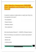 C224 Objective Assessment 2025&sol;2026  Exam Questions and Answers &vert; A&plus; Score  Assured 