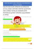 HESI RN MED SURG VERSION A & VERSION B  ACTUAL EXAM CONTAINS VERIFIED QUESTIONS  AND CORRECT DETAILED ANSWERS WITH  RATIONALES &vert;LATEST UPDATED 2025&vert; GRADED  A&plus;&excl;&excl;&excl;PASS 