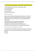 PSY 3213 Exam Questions with 100&percnt; Verified Answers