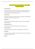 PSY 3213 Exam Prep Questions with 100&percnt; Verified Answers