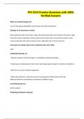 PSY 3213 Practice Questions with 100&percnt; Verified Answers