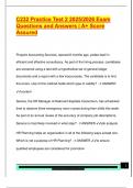 C232 Practice Test 2 2025&sol;2026 Exam  Questions and Answers &vert; A&plus; Score  Assured 