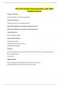 PSY 3213 Practice Exam Questions with 100&percnt; Verified Answers