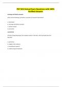 PSY 3213 Actual Exam Questions with 100&percnt; Verified Answers