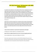 PSY 3213 Final Exam &vert; 60 Questions with 100&percnt; Verified Answers