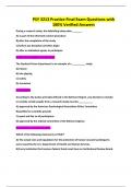 PSY 3213 Practice Final Exam Questions with 100&percnt; Verified Answers