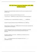 PSY 3213 Exam Common Questions with 100&percnt; Verified Answers