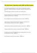 PSY 3213 Exam 2 Questions with 100&percnt; Verified Answers