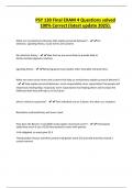 PSY 130 Final EXAM 4 Questions solved 100&percnt; Correct &lpar;latest update 2025&rpar;&period;