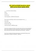 PSY 130 Final EXAM Questions solved 100&percnt; Correct &lpar;latest update 2025&rpar;&period;