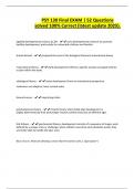 PSY 130 Final EXAM &vert; 52 Questions solved 100&percnt; Correct &lpar;latest update 2025&rpar;&period;
