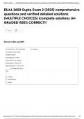 BUAL 2650 Gupta Exam 2 &lpar;2025&rpar; comprehensive questions and verified detailed solutions &lpar;MULTIPLE CHOICES&rpar; &vert;complete solutions &vert;A&plus; GRADED &vert;100&percnt; CORRECT&excl;&excl;