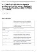 SEVI 3013 Exam 1 2025&rpar; comprehensive questions and verified answers &lpar;Detailed & Elaborated&rpar; ACTUAL EXAM 2025 TEST 100&percnt; Solved 2025&excl;&excl;