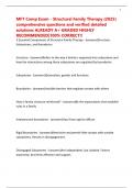 MFT Comp Exam - Structural Family Therapy &lpar;2025&rpar; comprehensive questions and verified detailed solutions ALREADY A&plus; GRADED HIGHLY RECOMMENDED&vert;100&percnt; CORRECT&excl;&excl;