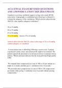 ACLS FINAL EXAM REVISED QUESTIONS AND ANSWERS LATEST 2025-2026 UPDATE