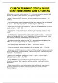 CUSECO TRAINING STUDY GUIDE EXAM QUESTIONS AND ANSWERS