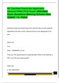 NV Certified Pesticide Applicator  General PRACTICE Exam 2025&sol;2026  Exam Questions Marking Scheme New  Update &vert; A&plus; Rated 