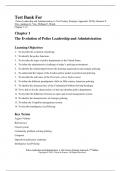Instructor's Guide with Test Bank Police Leadership and Administration A 21st-Century Strategic Approach&comma; 2nd Edition By Gennaro F&period; Vito&comma; Anthony G&period; Vito&comma; William F&period; Walsh