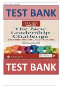 The New Leadership Challenge&colon; Creating the Future of Nursing Seventh Edition by Abby E&period; Garlock & Nicole P&period; Waters Test Bank &vert;ISBN&colon; 9781719650601&vert; Complete Guide A&plus;
